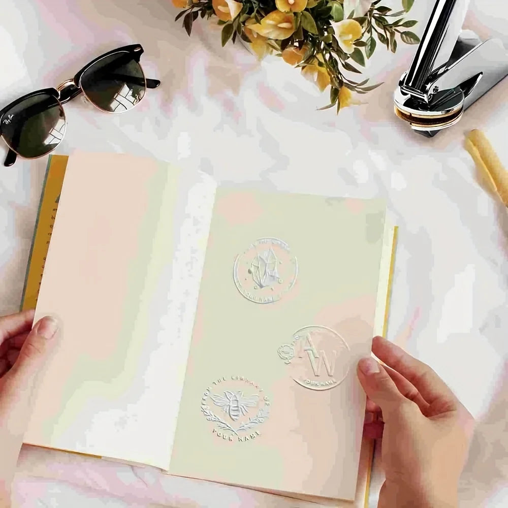 Personalised Metal Embosser Stamp – Custom Logo & Seal