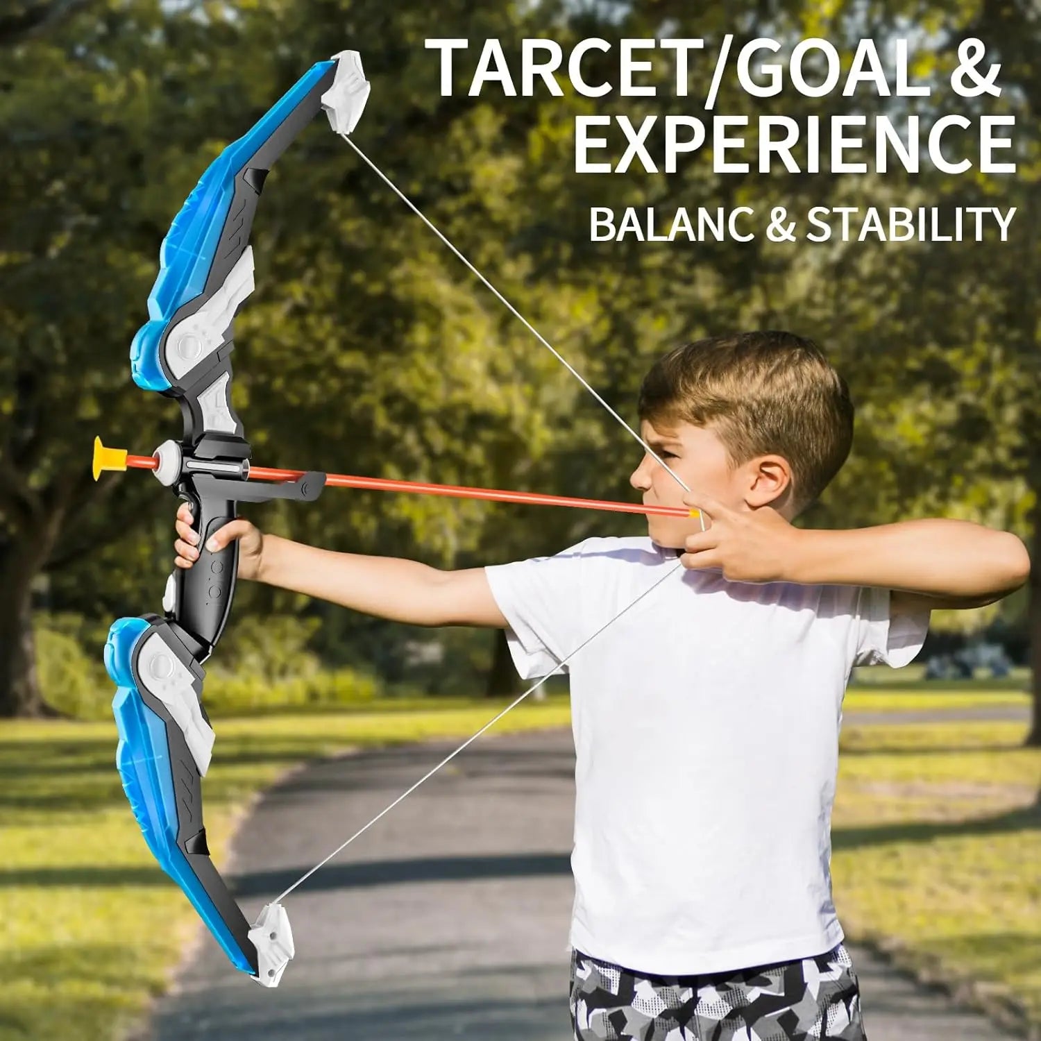 Kids Bow and Arrow Set, LED Light Up Archery Toys 10 , Boys