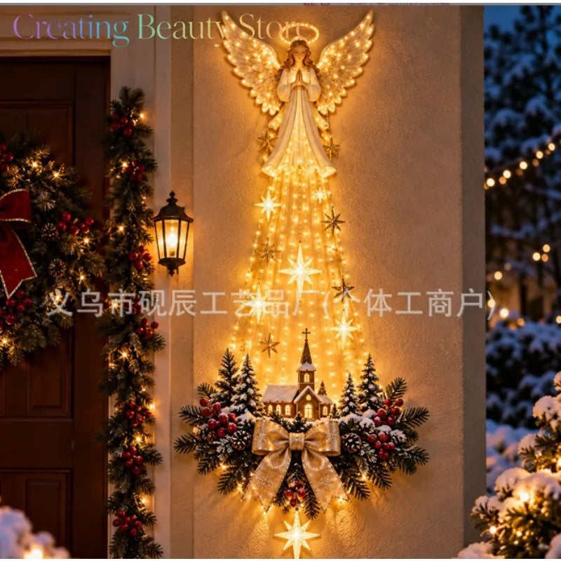 Light-Up Nativity & Bethlehem Star Wall Decoration
