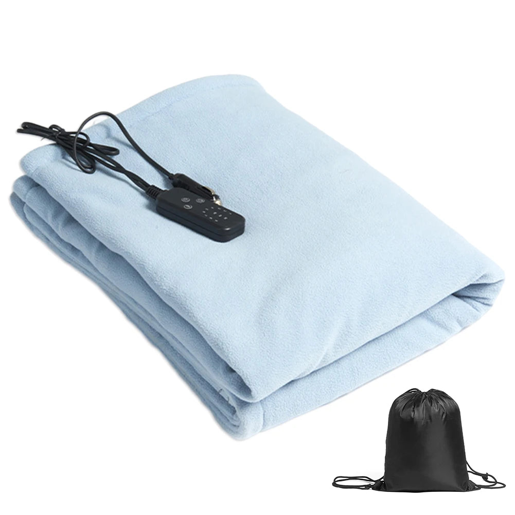 Electric Blanket Body Warmer Electric Heating Pad 12V Soft Heating Mat 9 Adjustable Temperature Electric Heat Blanket for Winter