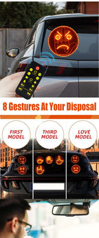 Car Expression Remote Control Led Lighting Road Rage Middle Finger Gesture Palm Light Accessories