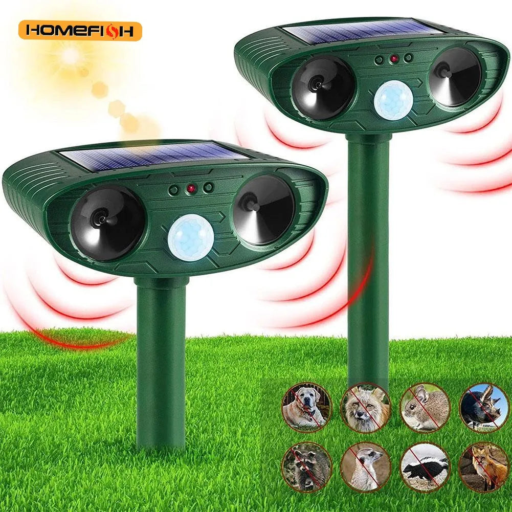 Solar Ultrasonic Animal Repeller