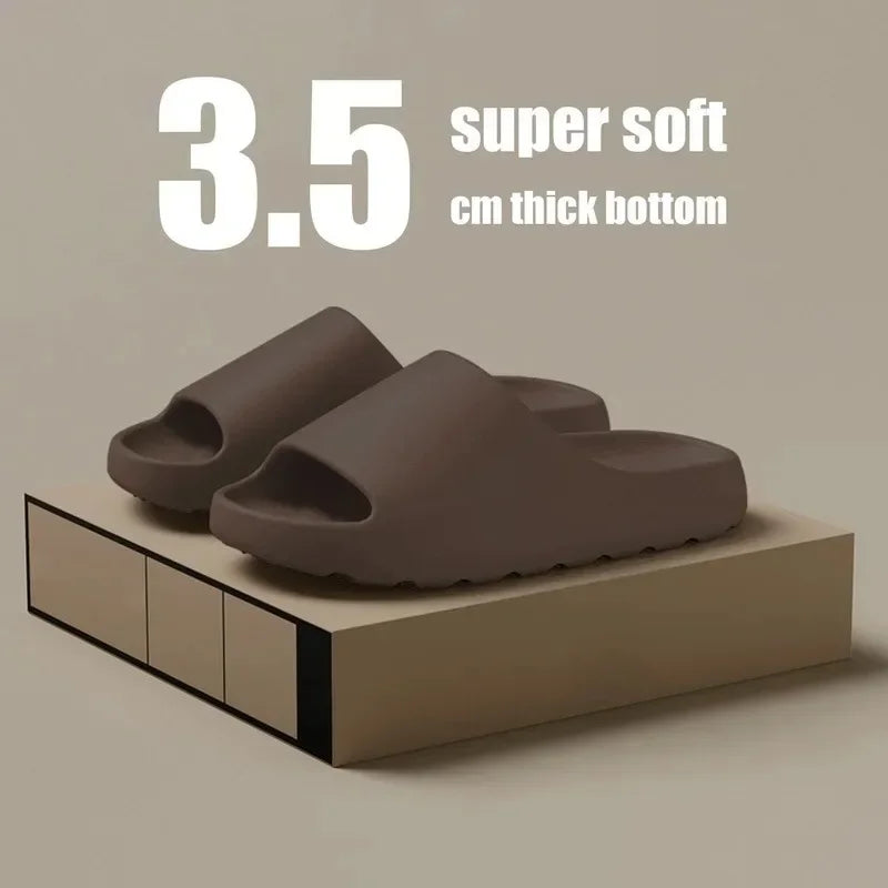 Men's Slippers EVA Soft Thick Soled Summer Fashion Slippers & Women's Slides Beach Sandals