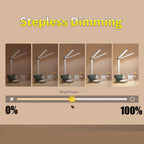 USB Desk Lamp 3 Levels Dimmable Touch Night Light USB Rechargeable Eye Protection Foldable