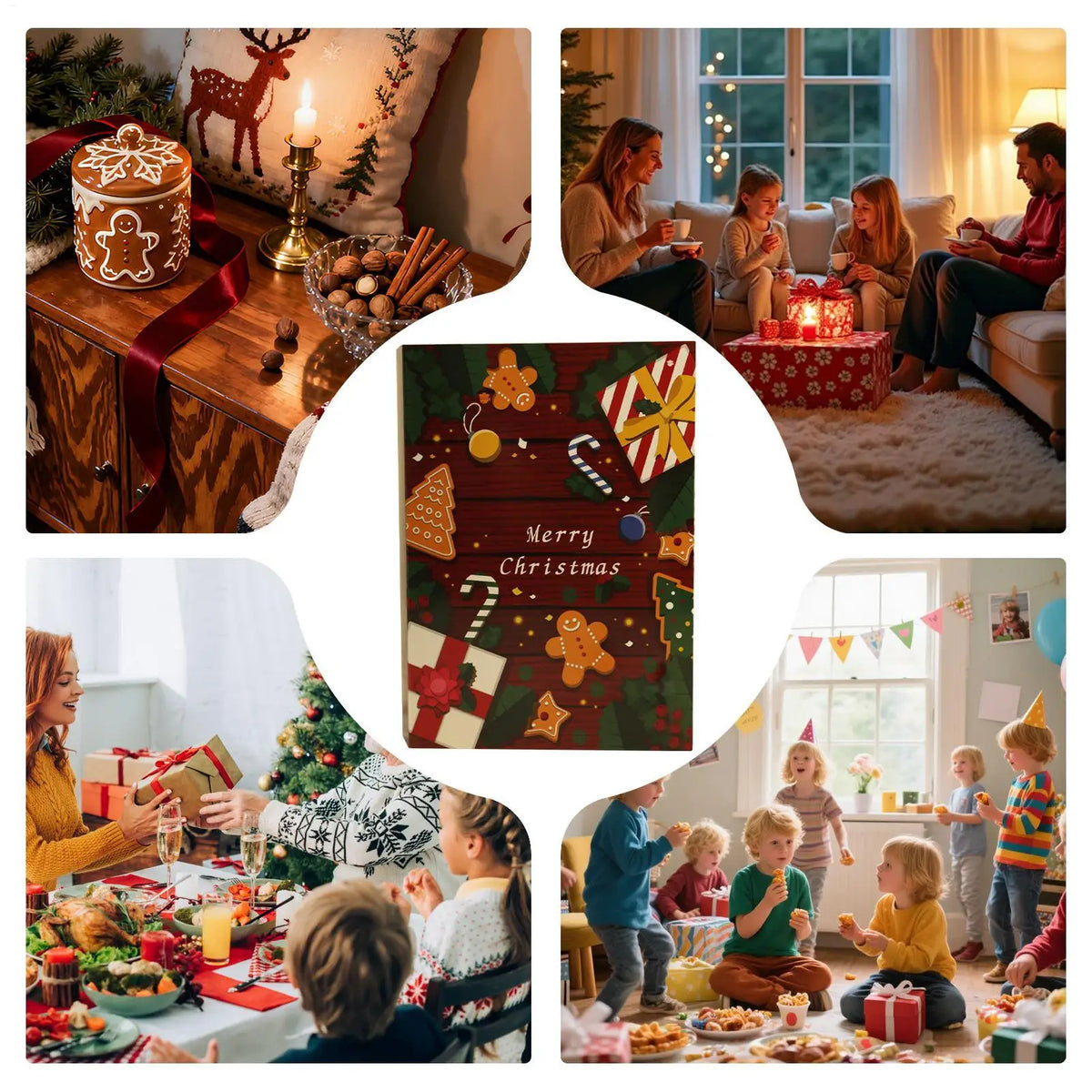 Christmas Advent Filling Box 24-Day Fillable Reusable Kids Christmas calender
