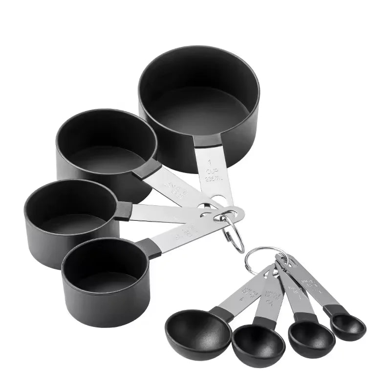 Stackable Measuring Cups & Spoons — 8 Pieces