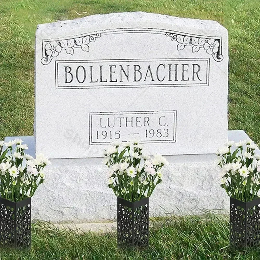 1/2/4PCS Cemetery Vase Plastic Cemetery Vase Decorations Gravestone Grave Yard Ground Outdoor Flower Marker Home Decorations