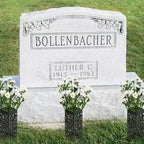 1/2/4PCS Cemetery Vase Plastic Cemetery Vase Decorations Gravestone Grave Yard Ground Outdoor Flower Marker Home Decorations