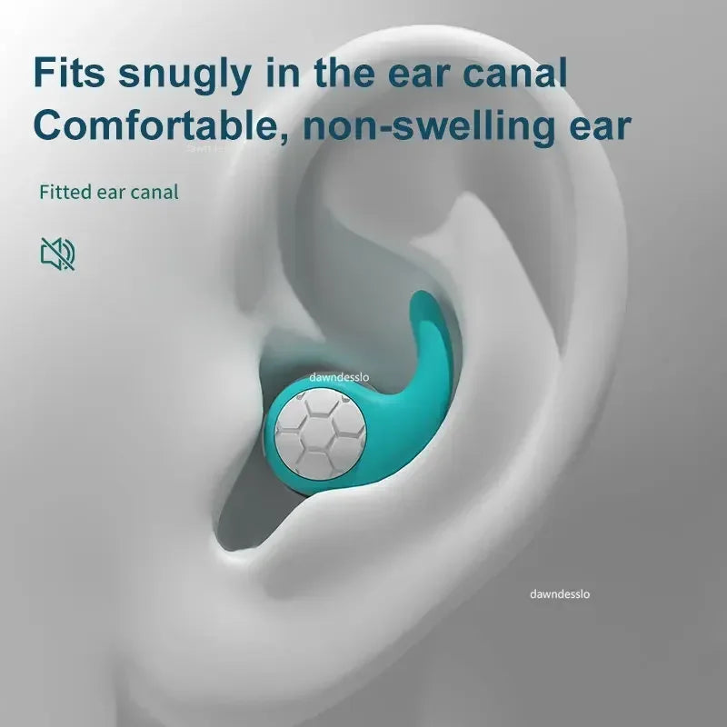 Silicone Noise Cancelling Earplugs Noise Filter Sleep Swimming Waterproof