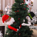 Snowman & Santa Christmas Tree Topper Doll