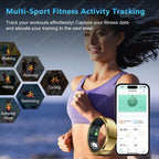 2026 Smart Ring Blood Pressure Heart Rate Sleep Monitoring