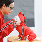 Reflective Hooded Waterproof Dog Raincoat