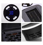 Plug In Electric Heater 500W Portable Room Heater Remote Control Mini Radiator Heating Stove Home Appliance Warmer