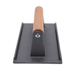 Meat Press with Wooden Handle Heavy Duty Grill Press Non-stick