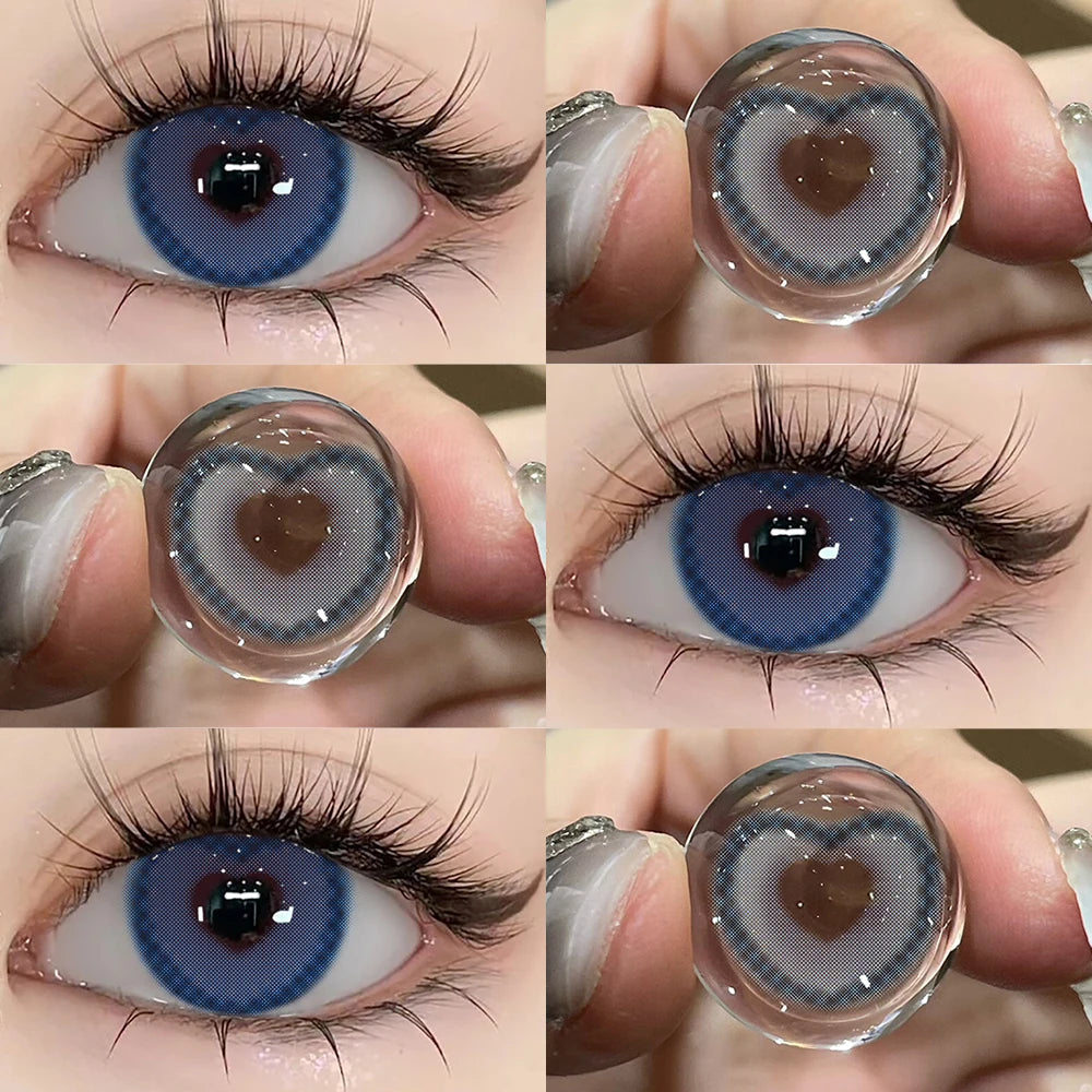 UYAAI Blue Coloured Contact Lenses