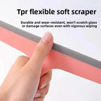 3-in-1 Silicone Squeegee, Multi-Purpose Water Blade for Bathroom, Window, Mirror, Countertop, Glass Cleaning Tool