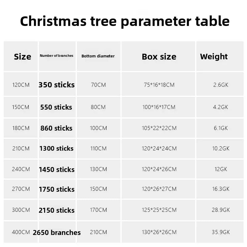 2026 new Christmas decoration high-end PE mixed Christmas tree, encrypted branches with lights, Christmas tree