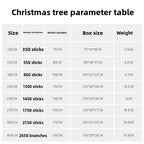2026 new Christmas decoration high-end PE mixed Christmas tree, encrypted branches with lights, Christmas tree