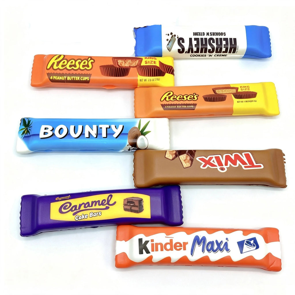 1/8PCS Simulation Chocolate Butter Sticks Squishy Toys Slow Rebound Squeeze Toys Stress Relief Sensory Toys Party Favors No Box