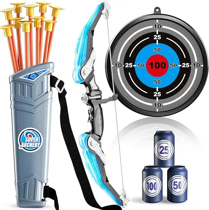 Kids Bow and Arrow Set, LED Light Up Archery Toys 10 , Boys