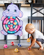 Kids Sticky Ball Dart Board Game – Ages 3+