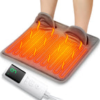 Washable Electric Heating Foot Pad Feet Warmer Household Soft Plush Thermal Heating Blanket Foot Warming Mat Home Office Bedroom