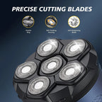 Electric Head Shavers for Bald Men -  Waterproof 6D Magnetic Stainless Head, Upgraded Smooth Shave, Wet & Dry, Type-C Charging, Easy Clean, LED Display, Gifts for Men