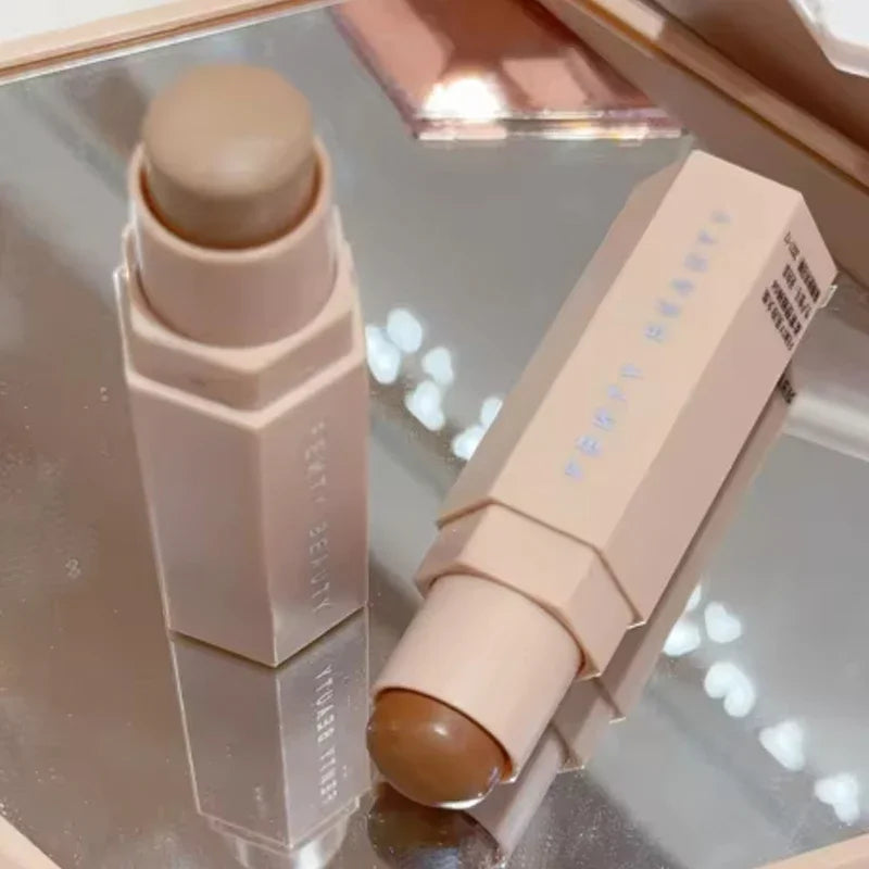 Fenty Beauty Multi-color Contour Stick Concealer Facial 3D Diamond Highlight Non Fading Water Gloss Lip Glaze Gloss Cosmetics