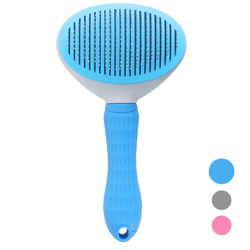 Self-Cleaning Slicker Grooming Brush for Cats & Dogs