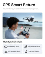 original GT60 Drone 4.3-inch Large Screen Foldable drone 8K HD Dual Camera Gps Brushless Optical Avoidance Airdrop RC Quadcopter