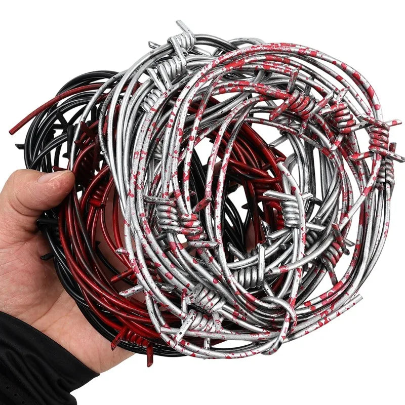 Barbed Wire Halloween Prop for Fence Decoration