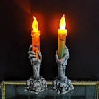 Halloween Skeleton Ghost Hands Led Candles Light