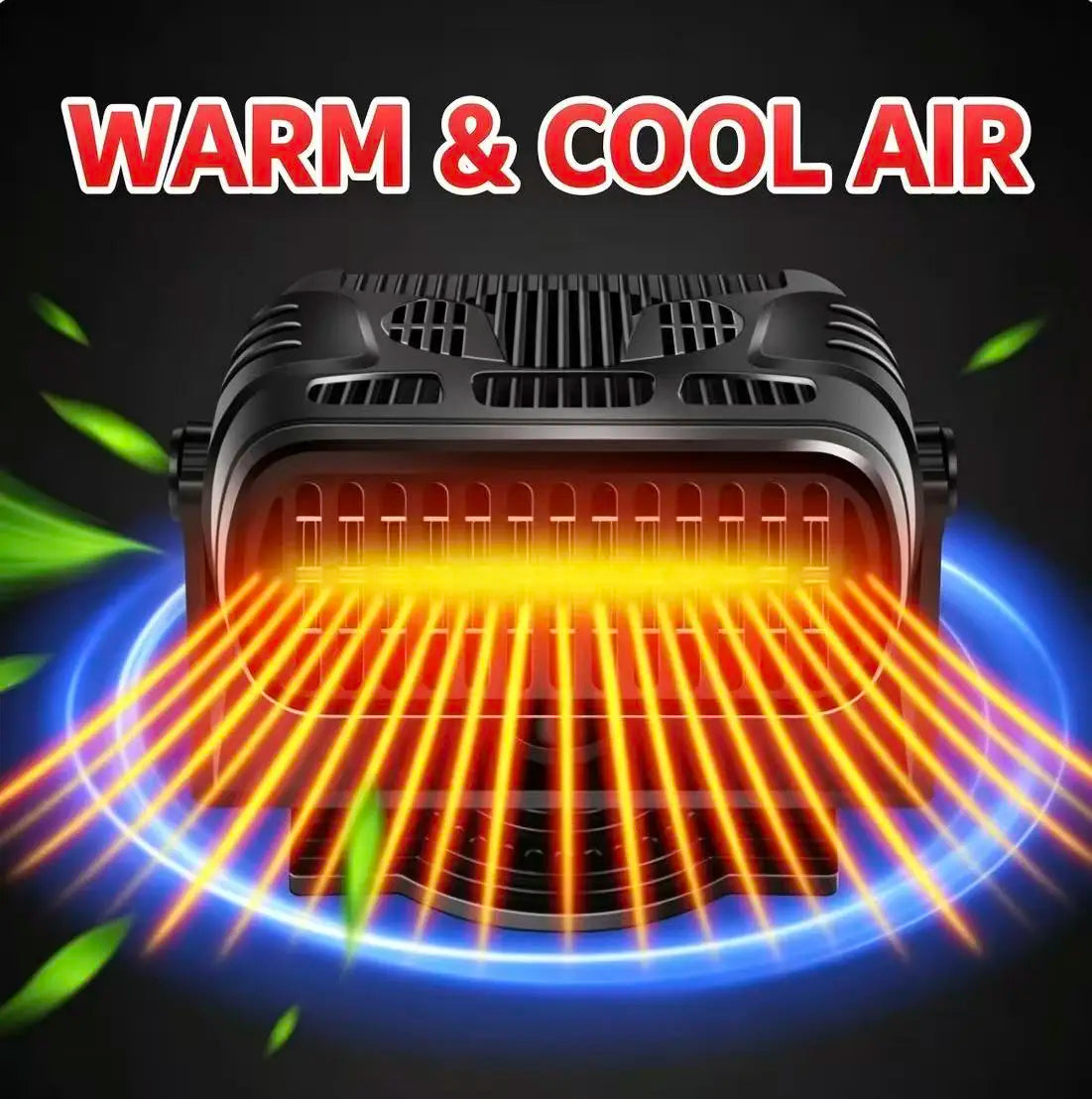 12V 120W /24V 200W Portable Car Heater Cooler Fan Fast Defrost Defogger Rotatable Holder for Truck SUV Windscreen