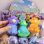 Popular New Products Scottish Highland Cow Stress Relief Toy Slow Bounce Sensory Soft Toy Cheese Squeezing Stress Relief Gift