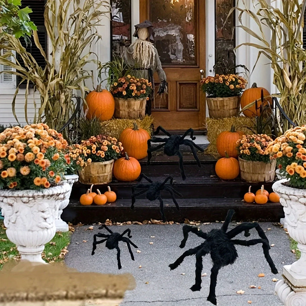 Giant Halloween Spider Decoration for Indoor & Outdoor Use