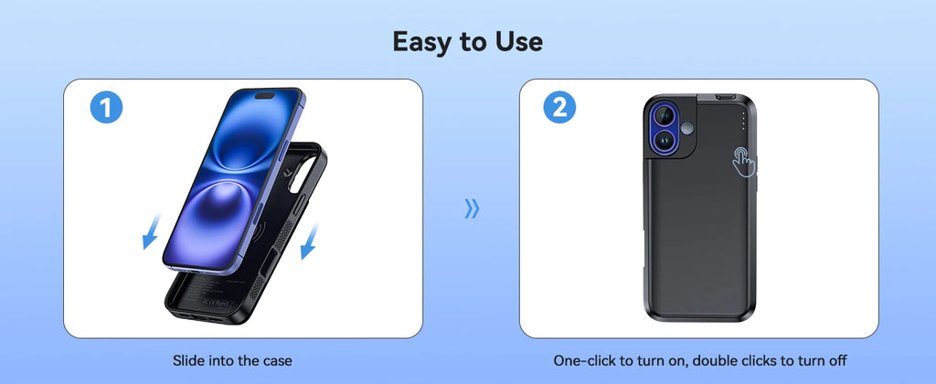 NEWDERY Battery Case for iPhone 16 Pro Max 16Pro 16 Plus 1 Bank Rechargeable battery