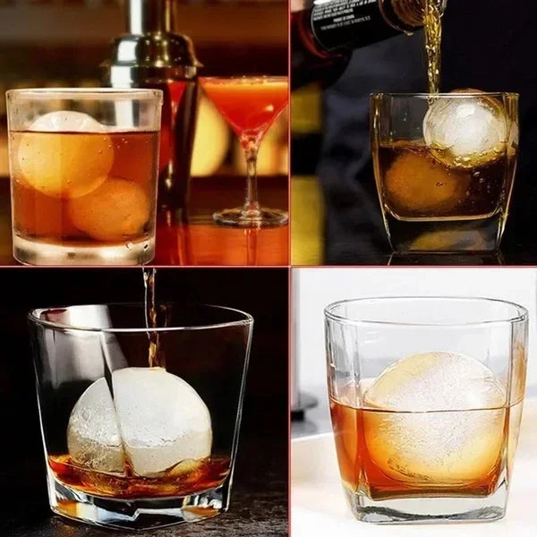 1/10PCS Kitchen Round Ice Balls Mold Ice Ball Maker