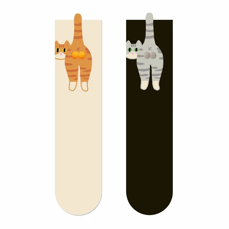 3D Cat Print Socks — 1 or 2 Pairs