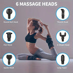 Fascial Massage Gun Electric Waist and Back Massager High-Frequency Vibration  Muscle Relaxation Electric Shoulder Massage Gun