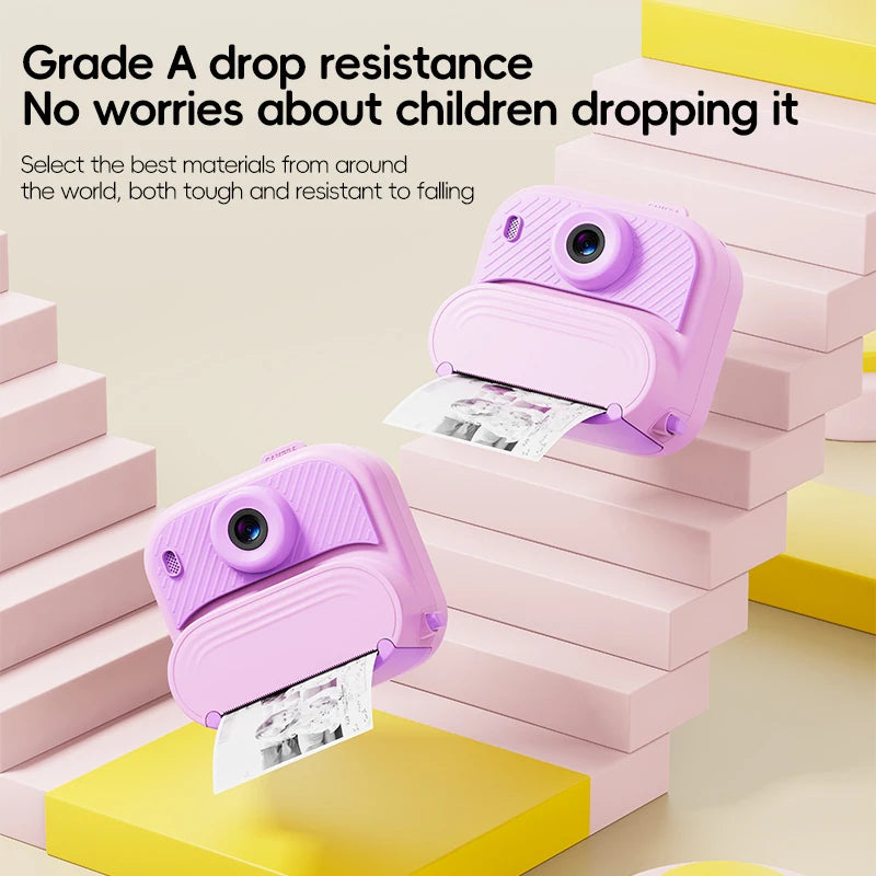 Children's Camera with Photos Prints 1080P Children's Instant Camera Toy