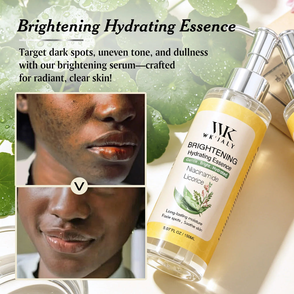 WK JALY Licorice Whitening Serum, Dark Spots Removal Essence, Brighten Skin Tone, Moisturizing, For Face, Body, 150ml