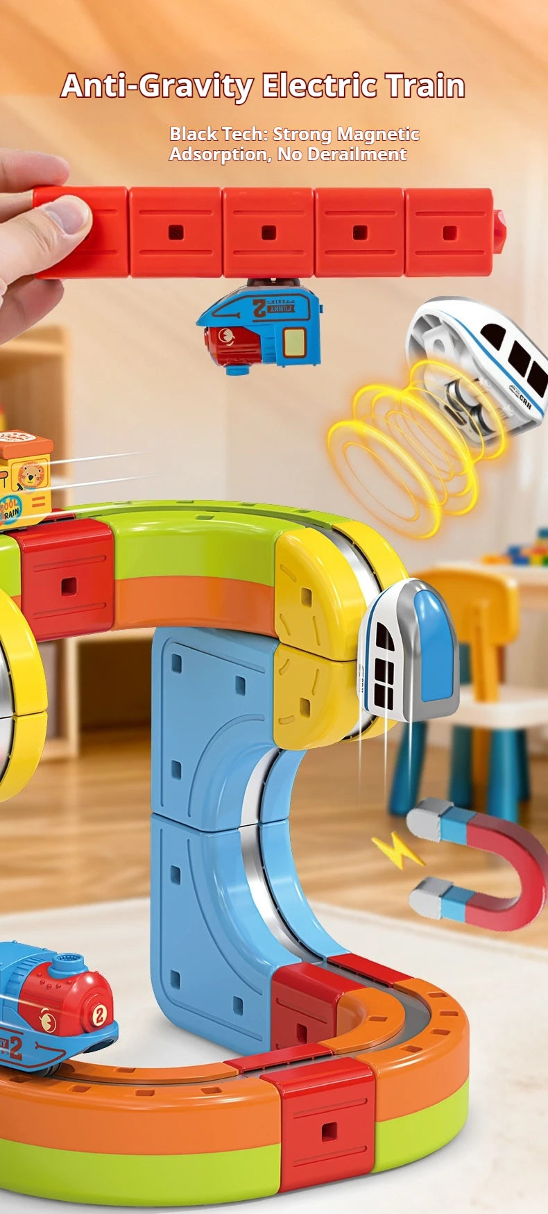 Electric Magnetic Levitation Train Set for Kids