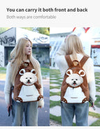 PUUROF Winter Cat Backpack, Pet Outdoor Backpack, Windproof and Warm Cat Front Bag, Outdoor Cycling Dog Bag, Dog Backpack