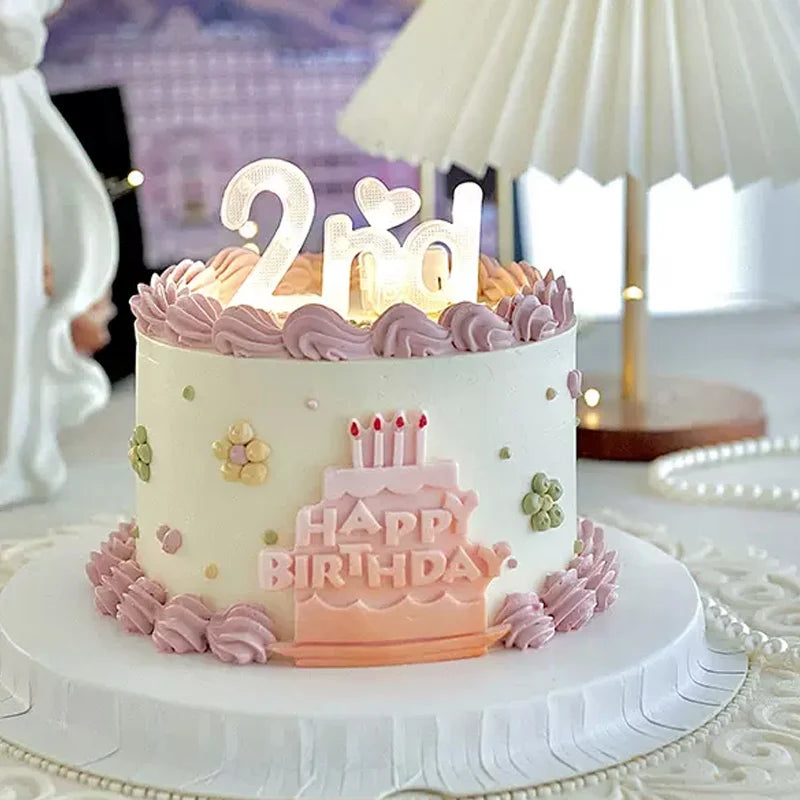 LED Light-Up Cartoon Cake Topper – Birthday & Celebrations