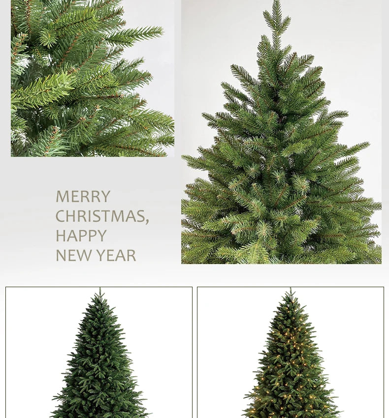 2026 new Christmas decoration high-end PE mixed Christmas tree, encrypted branches with lights, Christmas tree