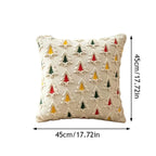 Christmas Pillow Cover Plush Soft Cushion Cover Candy Cane Pattern Decorative Throw Pillow Case Xmas Home Cozy Winter Sofa Decor