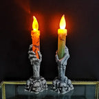 Halloween Skeleton Ghost Hands Led Candles Light