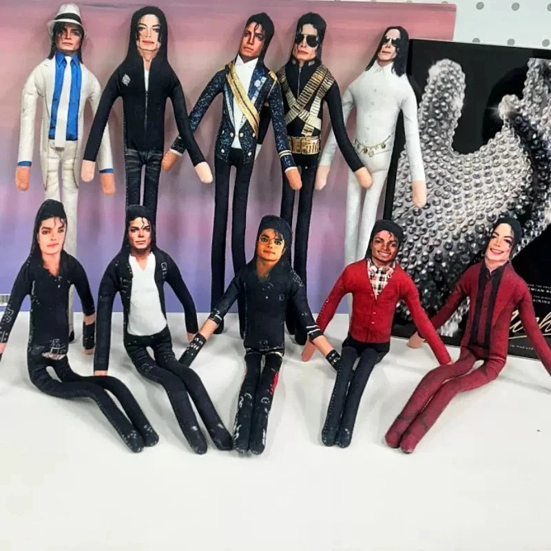 Michael Jackson Bendable Doll Flexible Wire Frame Poseable MJ Abstract Rat Jerky Doll King of Pop Collectible Fan Gift