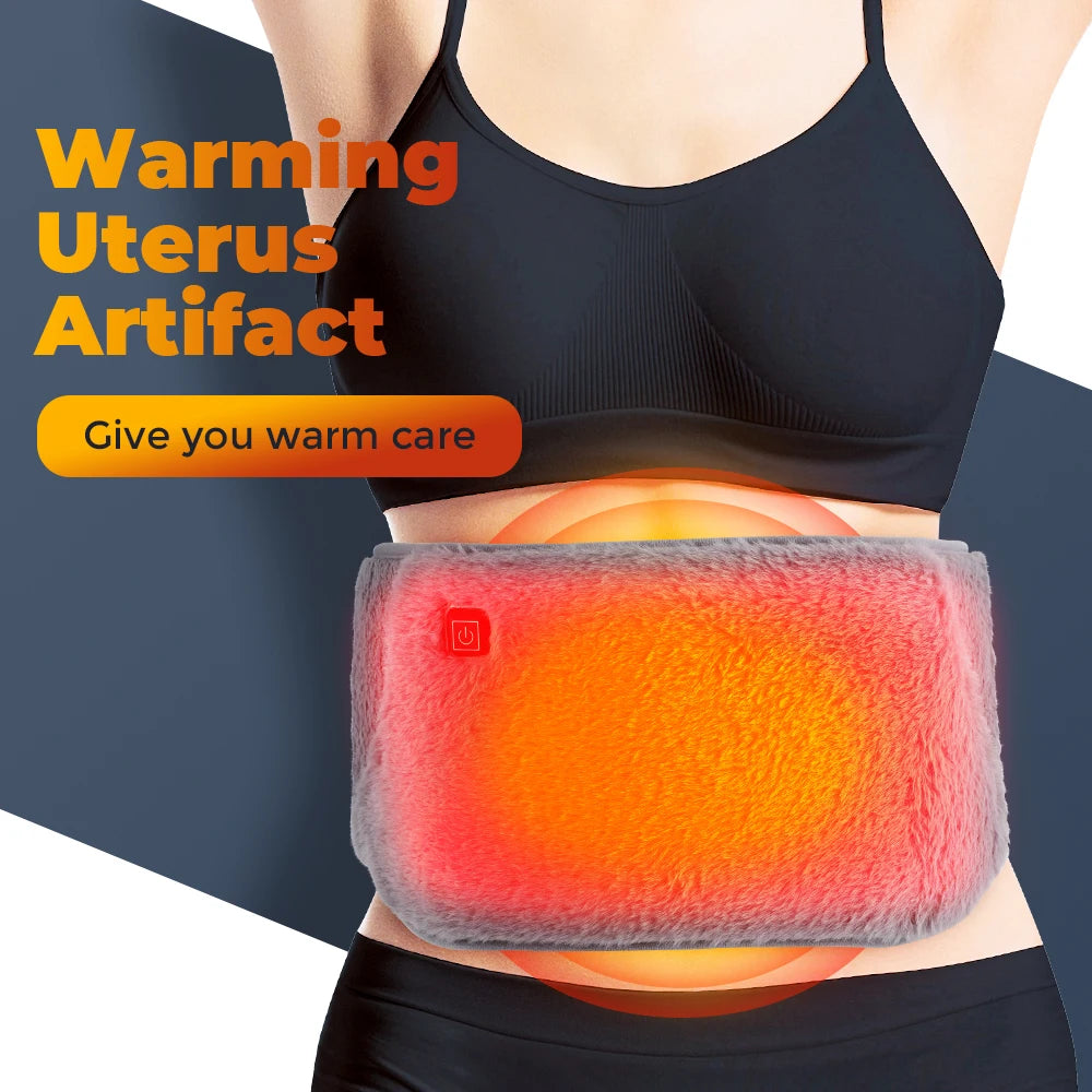 Electric Graphene Heating Pad 3 Levels Abdominal Warmer USB Recharging Cold-Proof Uterine Belt Hand & Waist Warming Pad