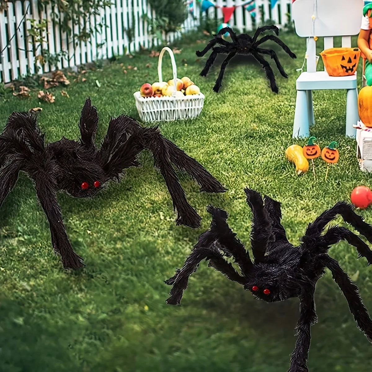 Giant Halloween Spider Decoration for Indoor & Outdoor Use